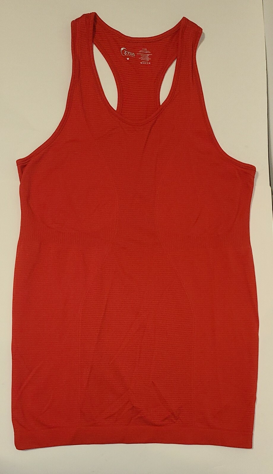 ZYIA Active Women’s Red Copper Charged Seamless Racerback Tank Top Size Medium