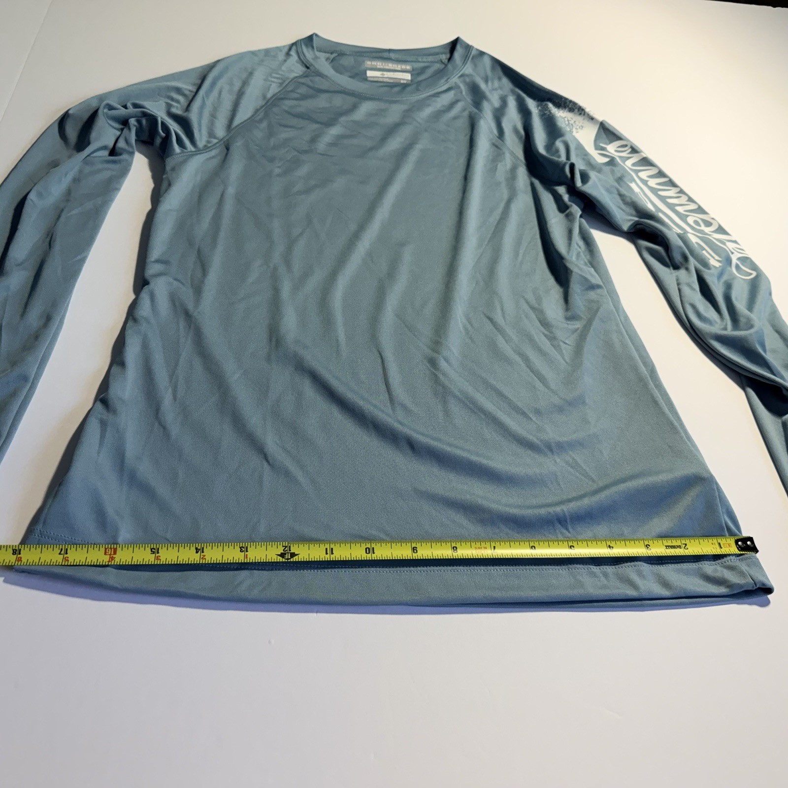 Columbia PFG Omni-Shade Sun Protection Blue Long Sleeve Fishing Shirt Women’s S