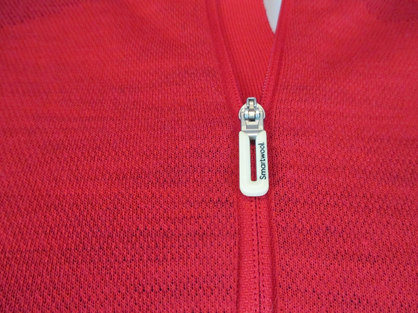 Smartwool Pullover Womens Large Red Intraknit 200 1/4 Zip Base Layer Thermal Top