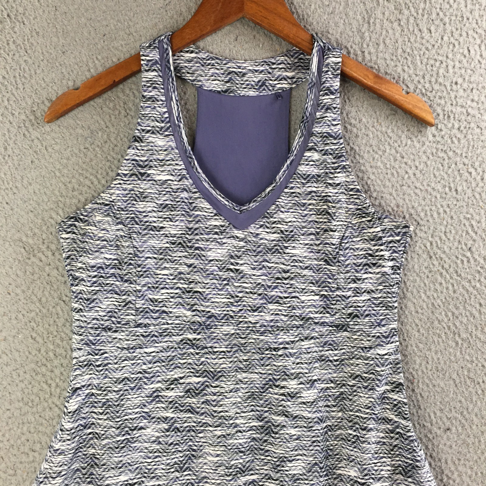 MPG Mondetta Performance Athletic Dress Women Medium V-Neck Racerback Multicolor