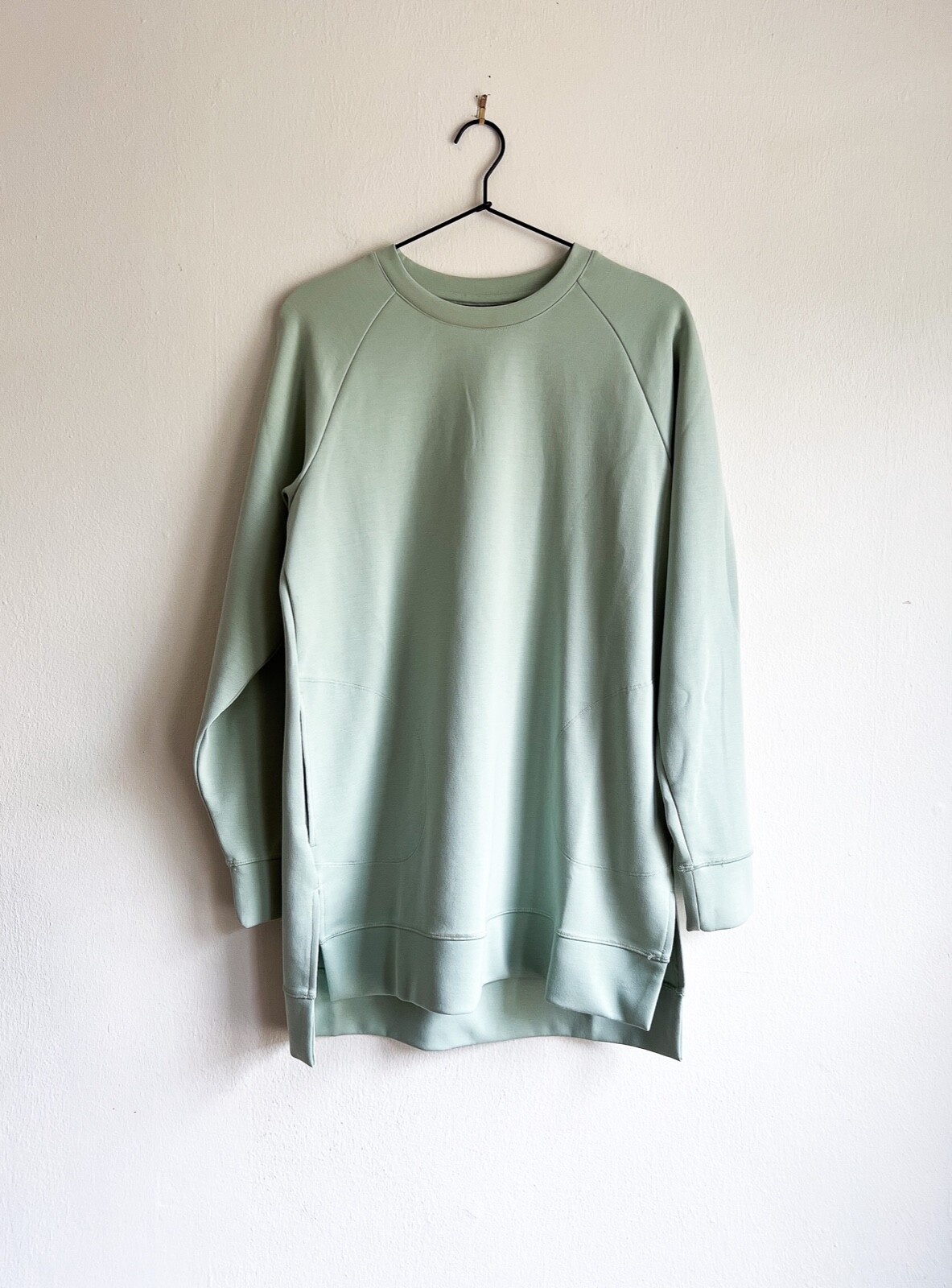 Puma Exhale oversized tunic coverup Sweatshirt size small mint green pre-owned