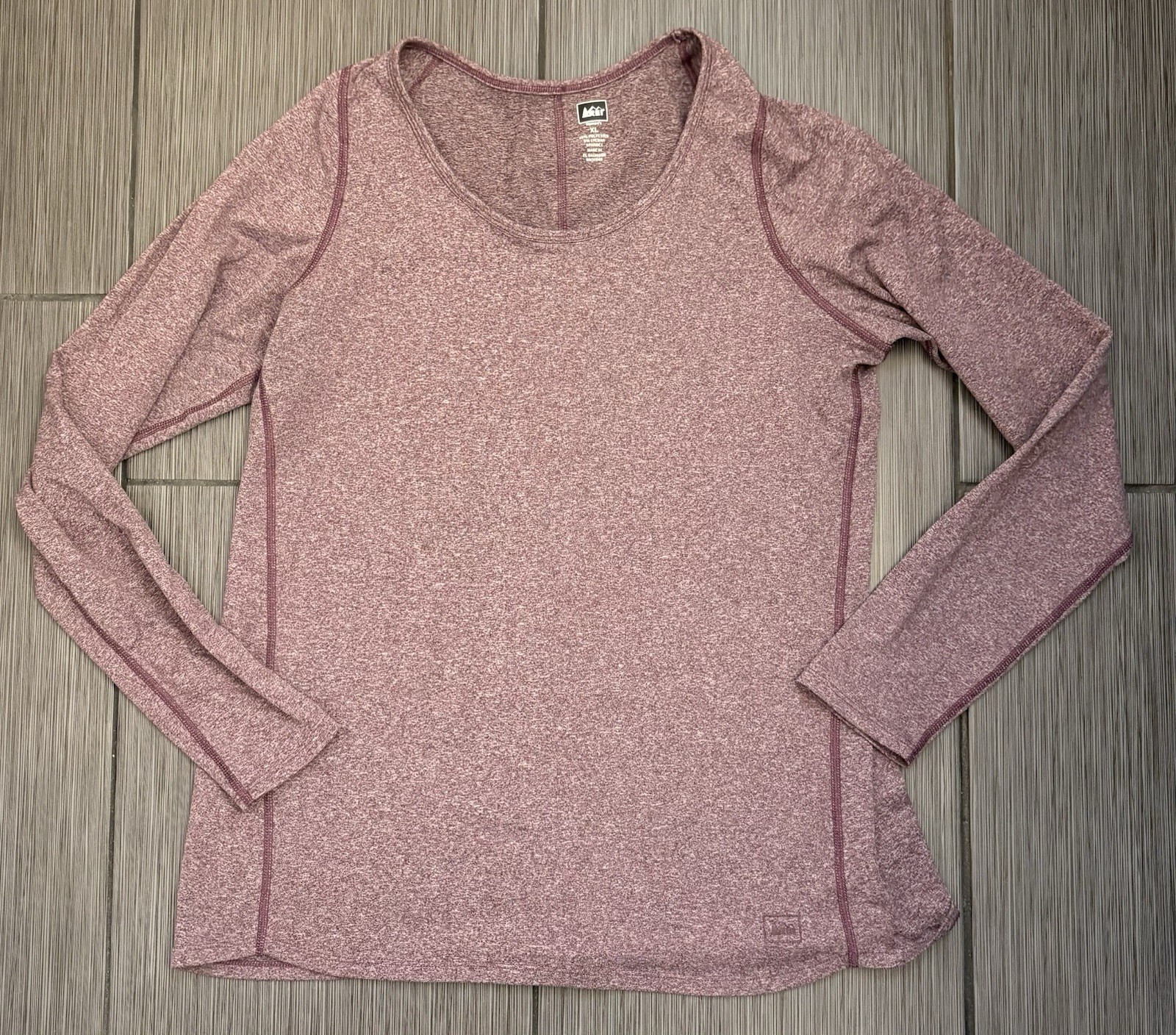 REI Long Sleeve T-shirt Women’s Size XL Purple Heathered Outdoor