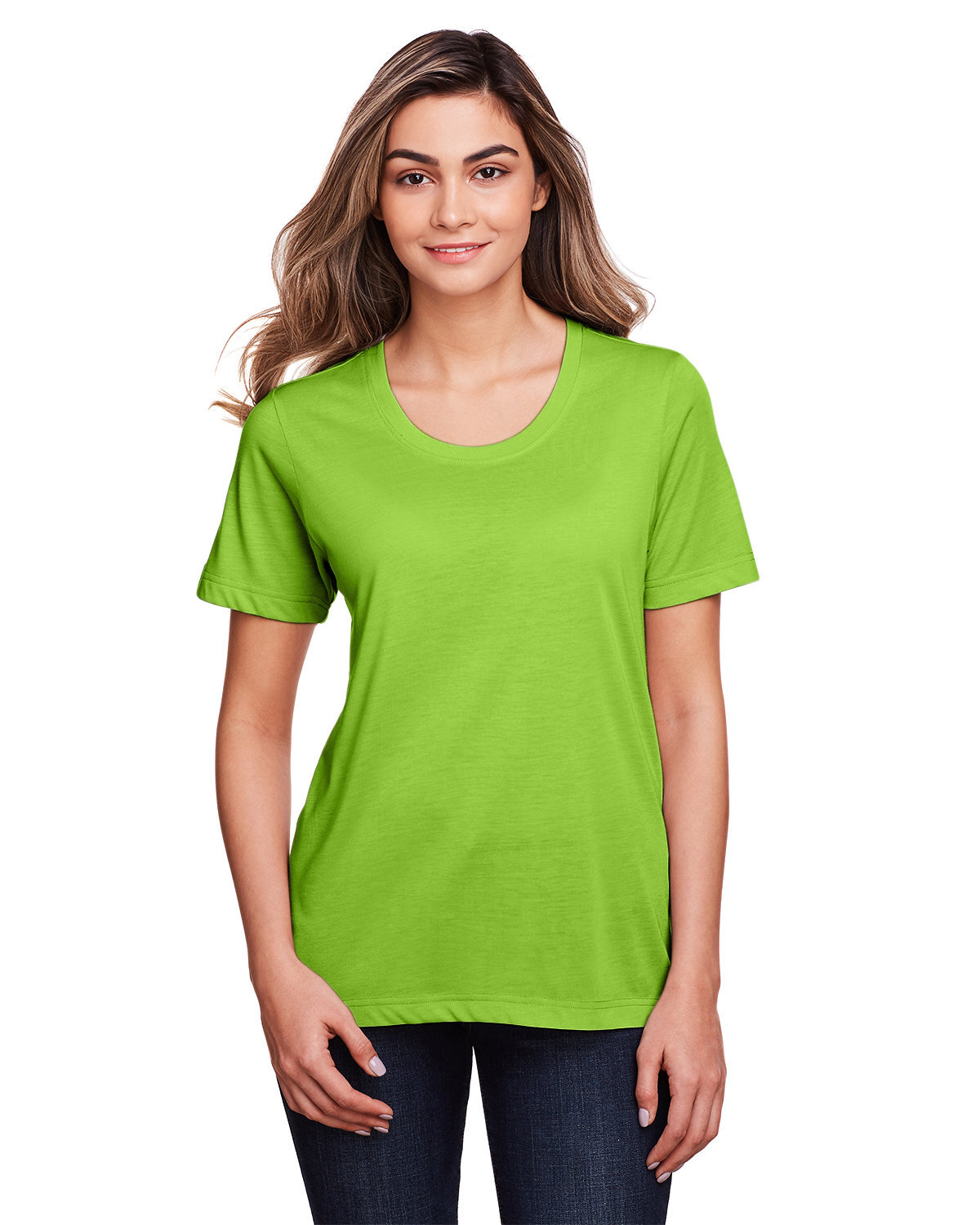 Pack Of 20 CORE365 CE111W Ladies Fusion ChromaSoft Performance Easy Care T-Shirt