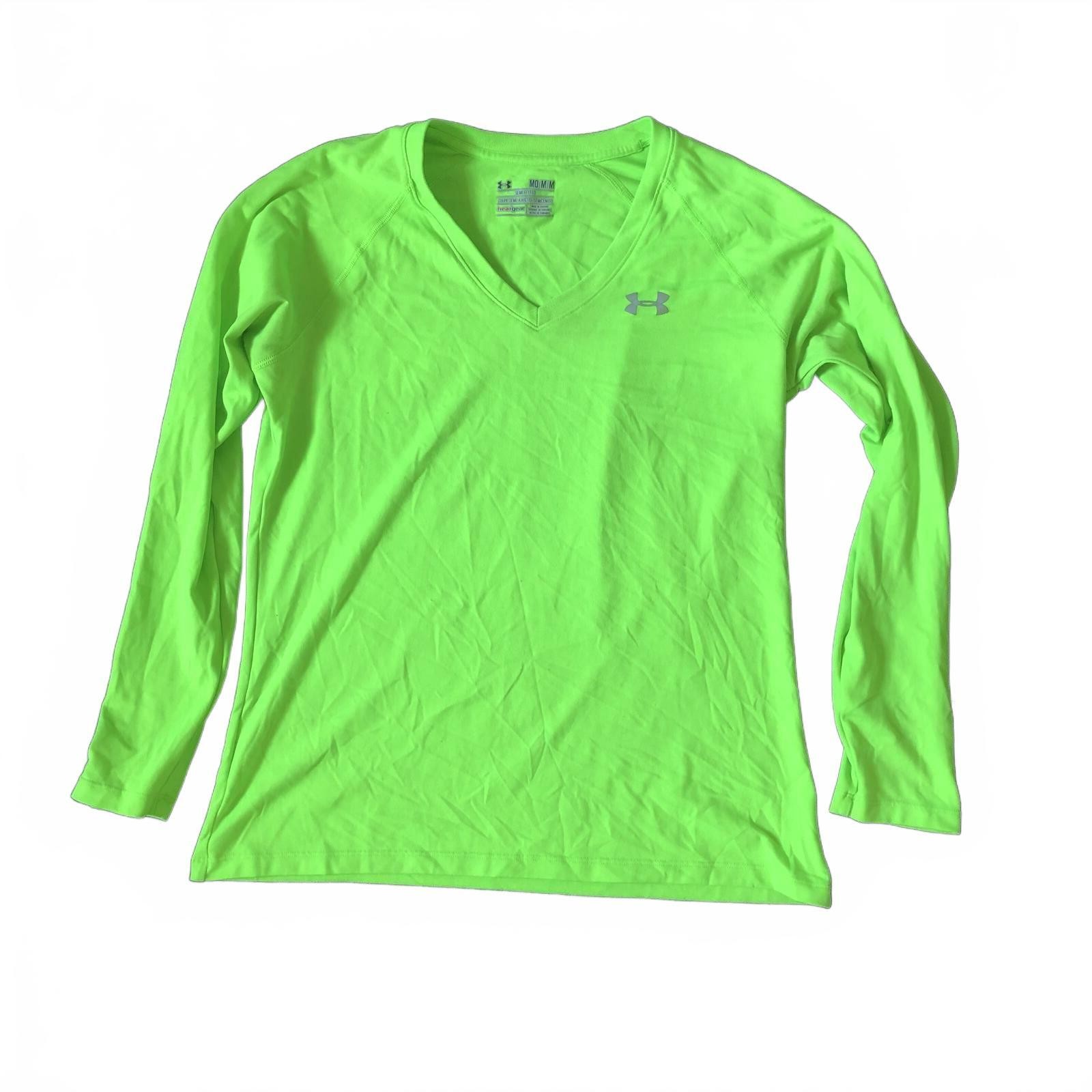 Under Armour HeatGear Semi-Fitted Long Sleeve V-Neck Shirt Medium