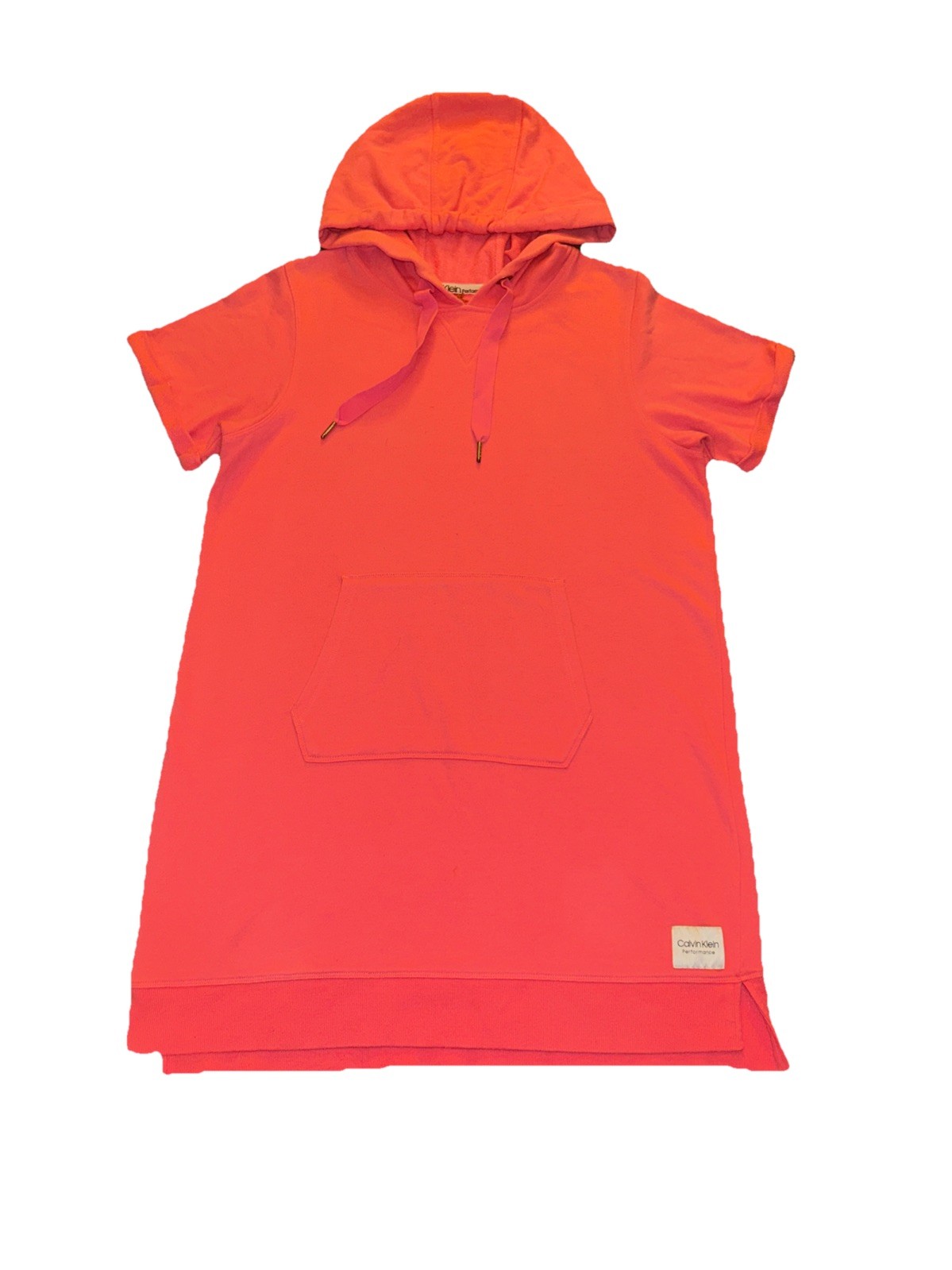 XL Calvin Klein Performance Sweater, Dress Salmon, Pink Warm Activewear Long