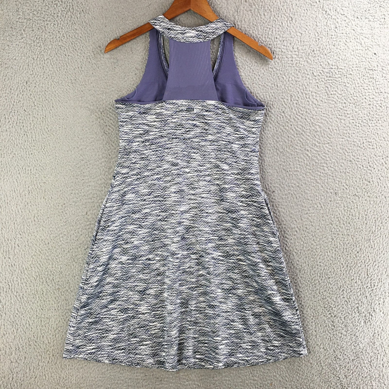 MPG Mondetta Performance Athletic Dress Women Medium V-Neck Racerback Multicolor