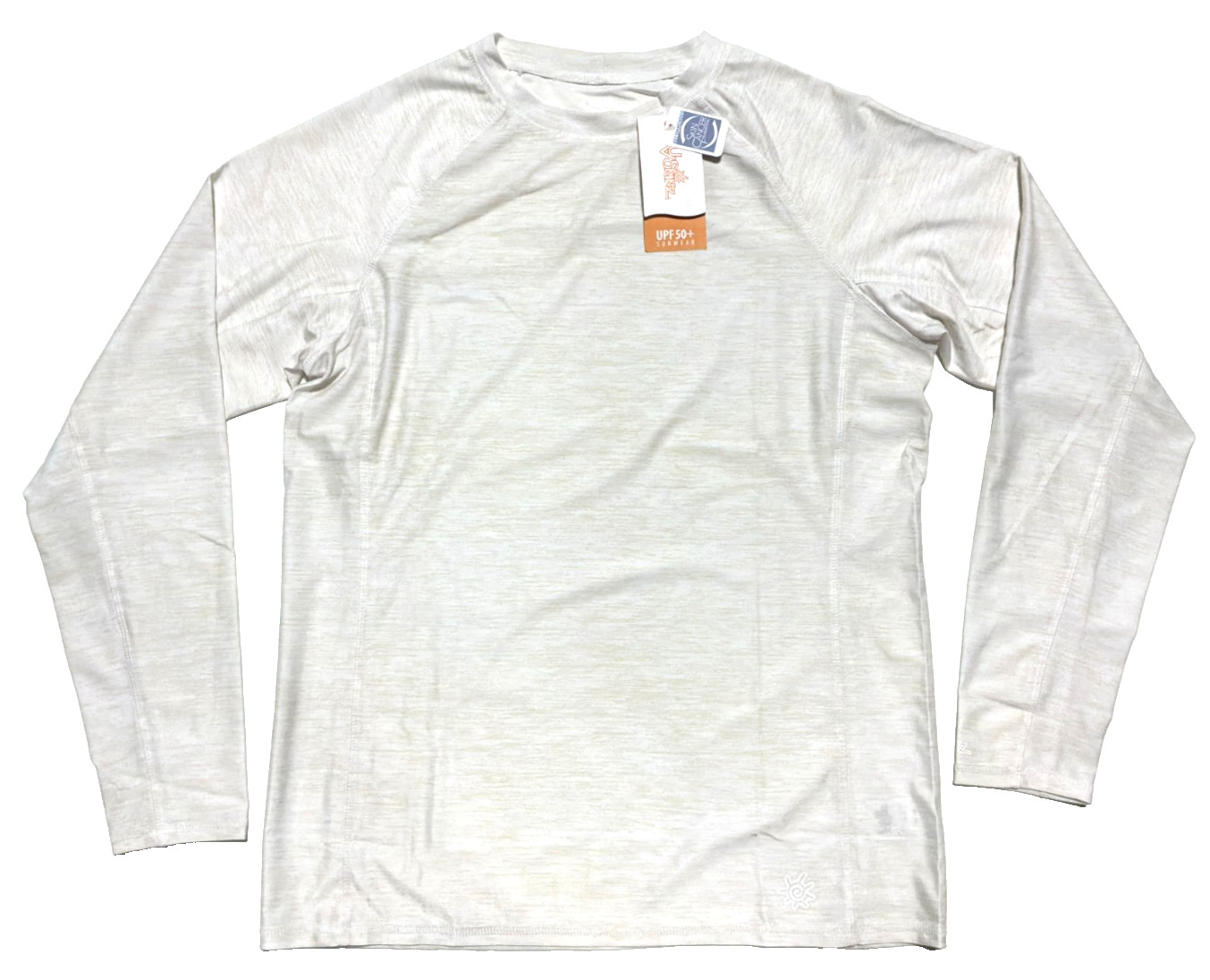 UV Skinz Long Sleeve Crew Sun Swim Shirt White Jasper Womens Large