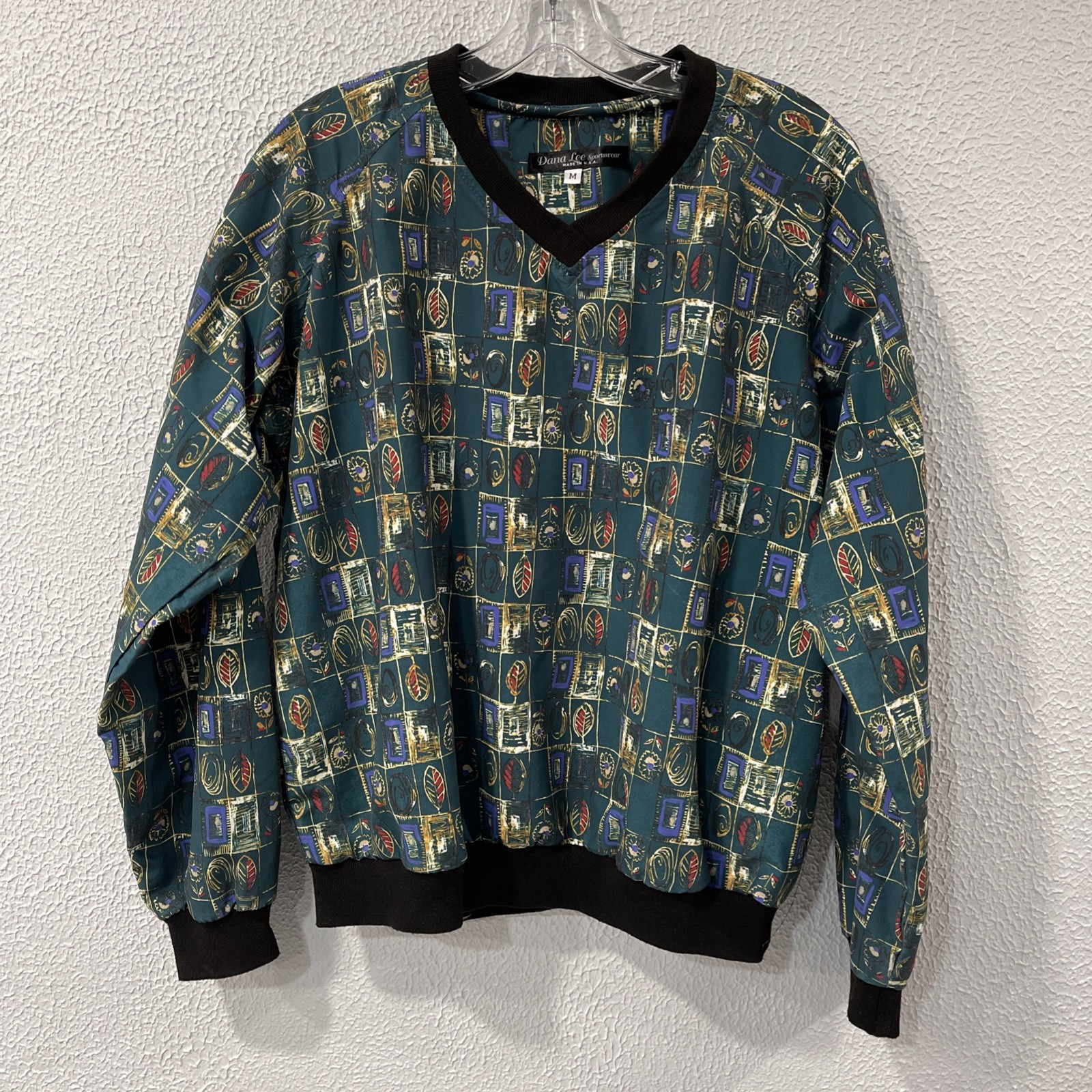 VINTAGE DANA LEE SPORTSWEAR UNISEX GOLF WIND BREAKER TOP SIZE M