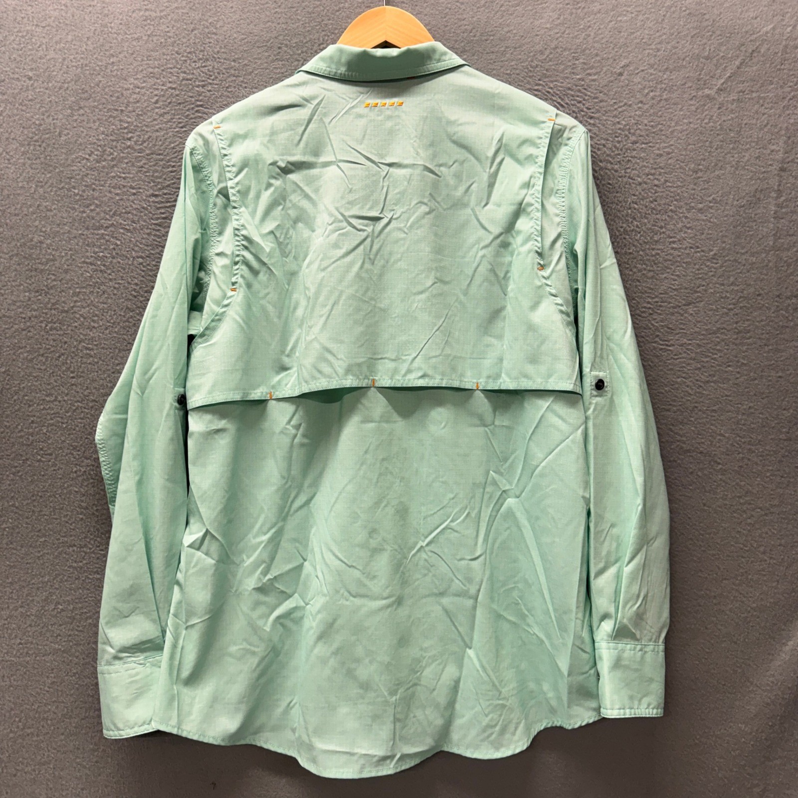 Ariat Button Up Womens Large Rebar Made Tough VentTEK Mint Green Work Vented