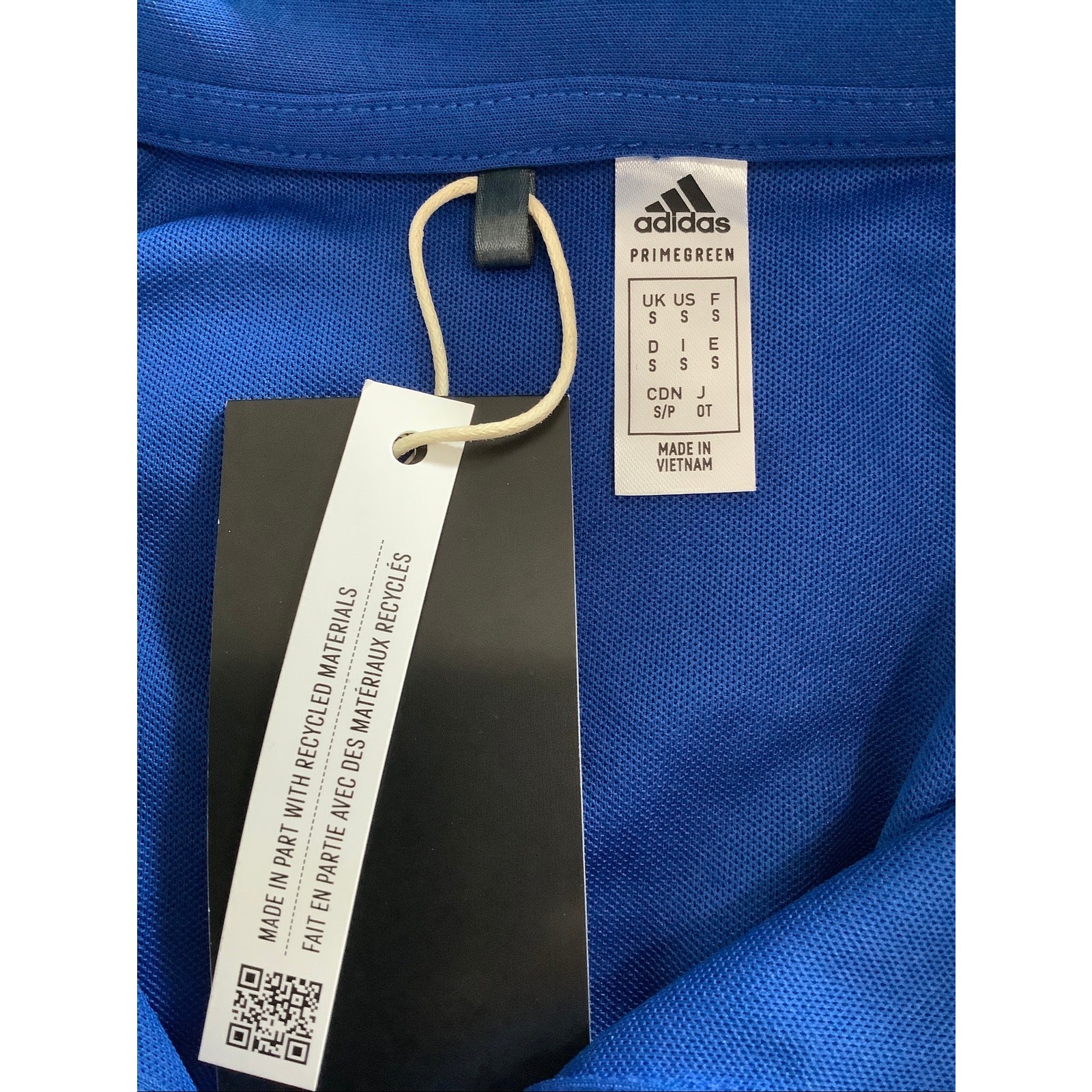 Adidas Women’s SM Collegiate Royal Performance Primegreen Golf Polo Shirt S6-12