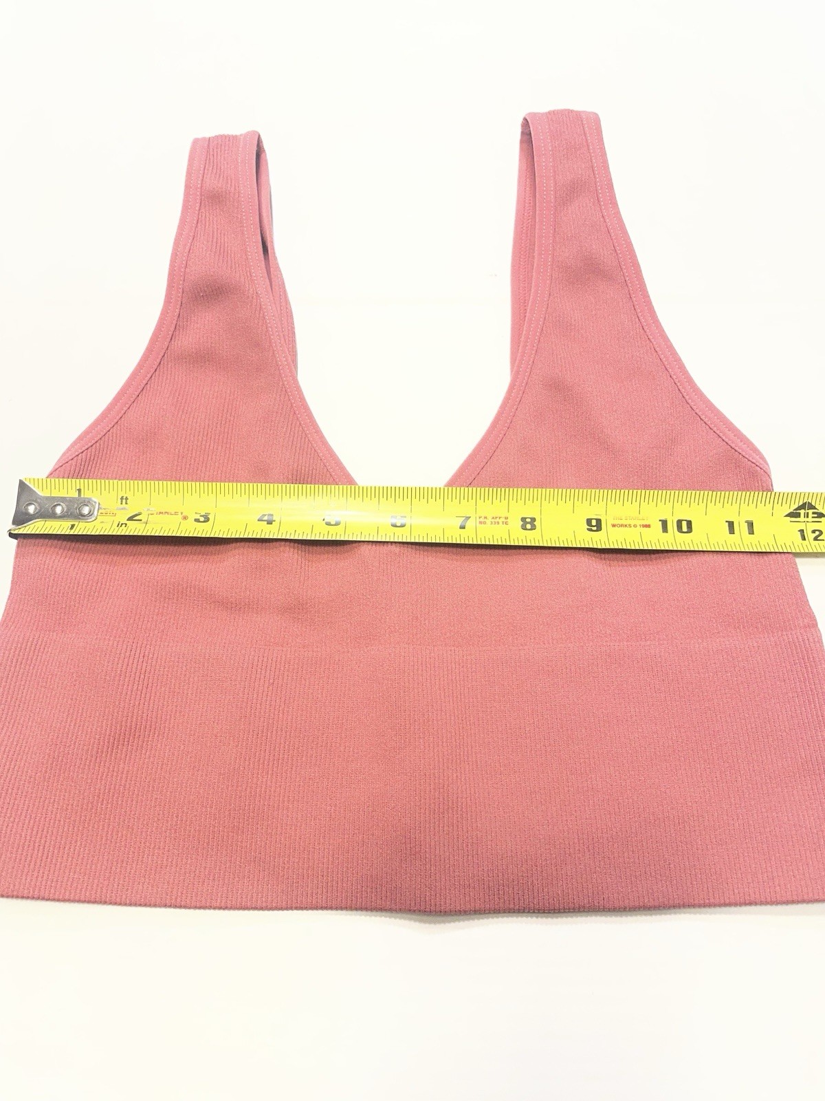 DYNAMIC Ribbed Stretch Crop Tank – Dusty Rose NWOT One Size