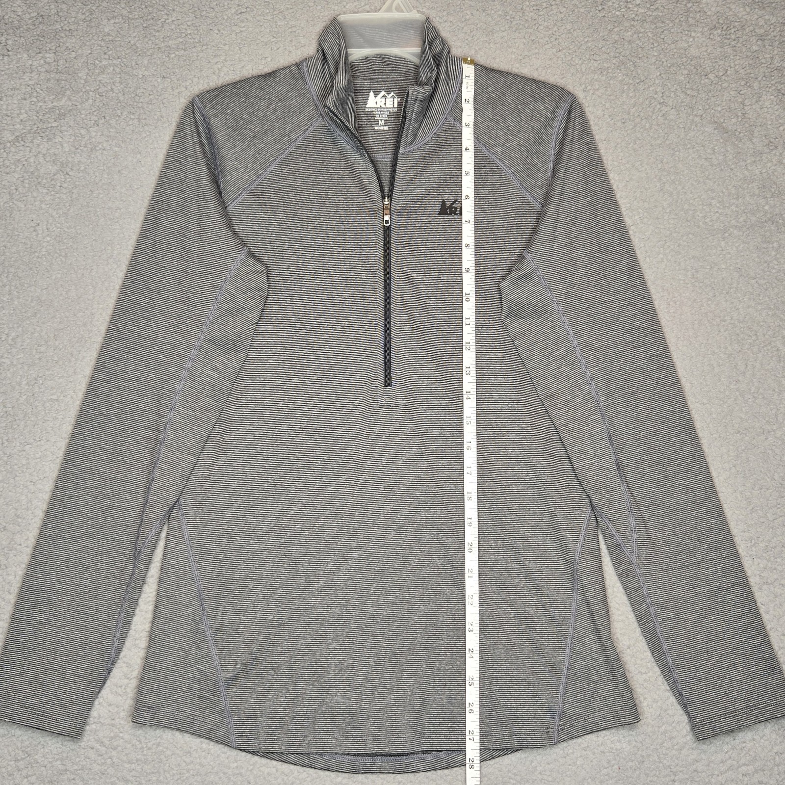 REI Long Sleeve 1/2 Zip Pullover Stretch Layer Shirt – Women’s M – Gray – USA