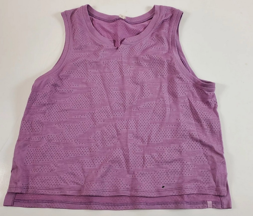 Lululemon 8 Train to Be Mesh Tank Top *Camo Dot Camo Wisteria Purple W1CSRS