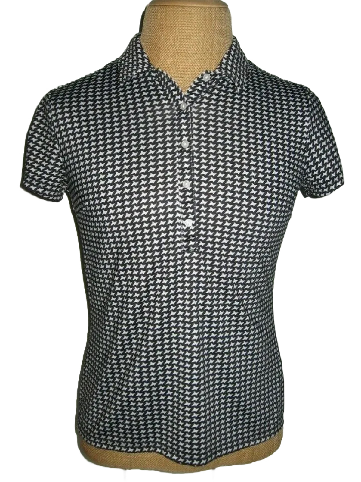 Nivo Polo Shirt Women’s Medium Black White