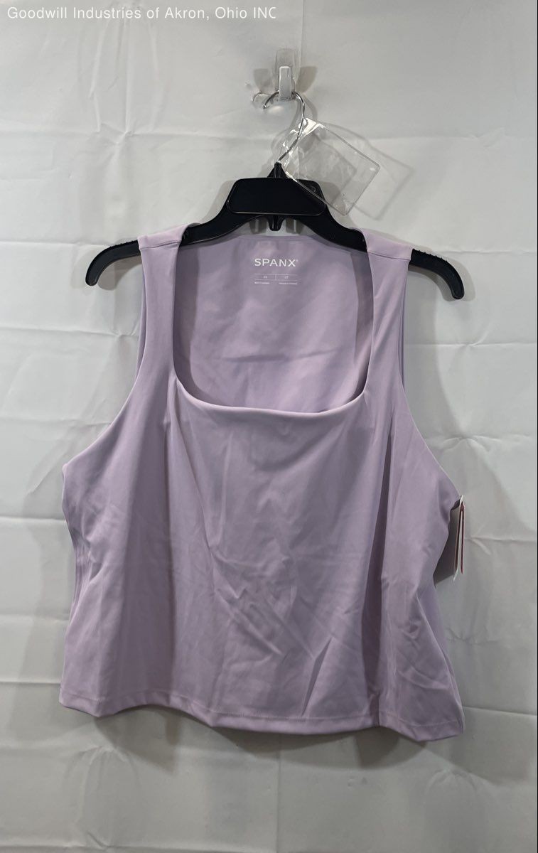 Spanx Women’s Verbena Square Neck Shelf Bra Tank Top Purple NWT Sz 2X