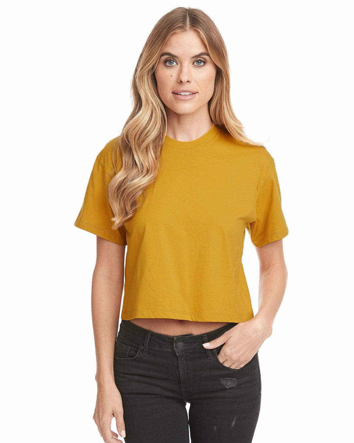 Next Level Apparel Ladies 60% Cotton 40% Polyester Ideal Crop T-Shirt 1580NL