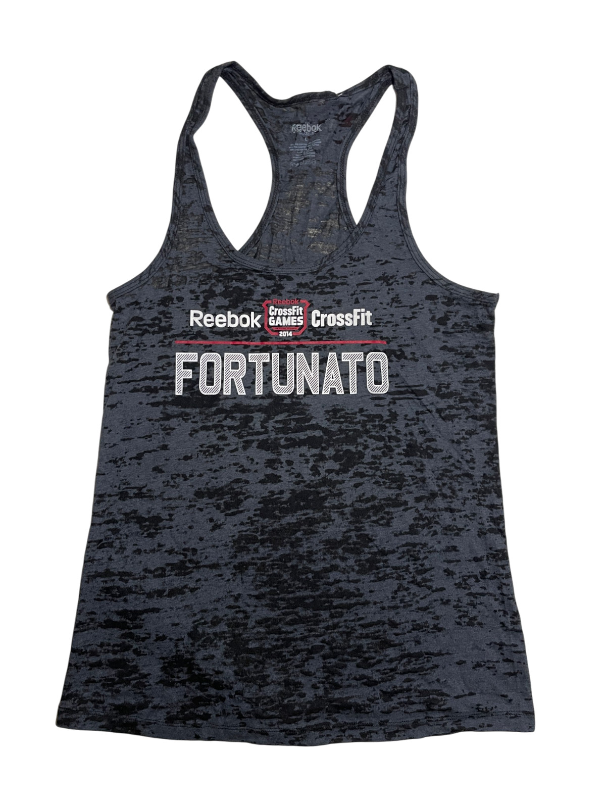 Reebok CrossFit Games 2014 Fortunato Burnout Racerback Tank Top Women’s Large