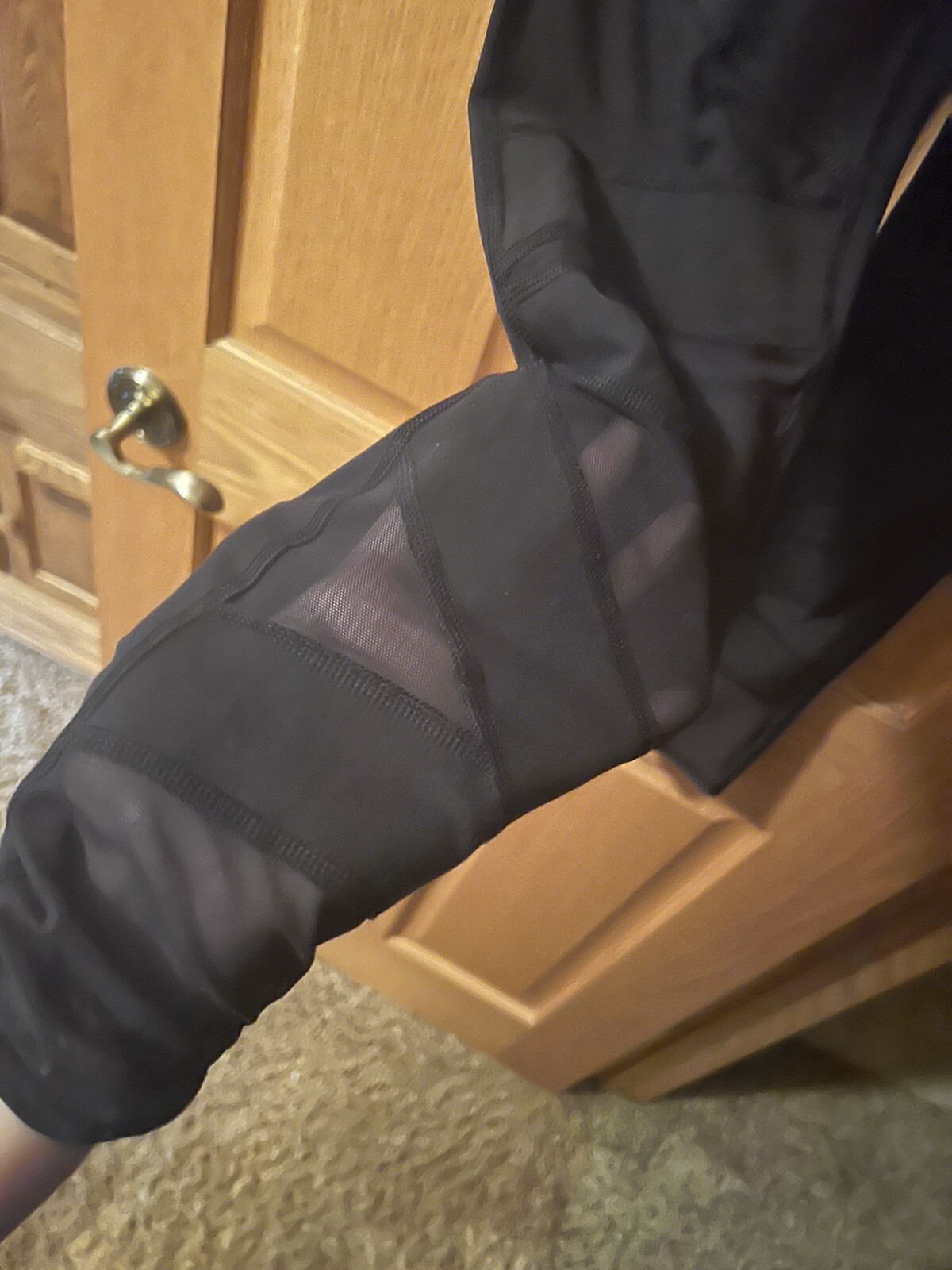 Lululemon Wunder Under Pant Se Special Edition Black Tech Mesh Luon 6 Gym