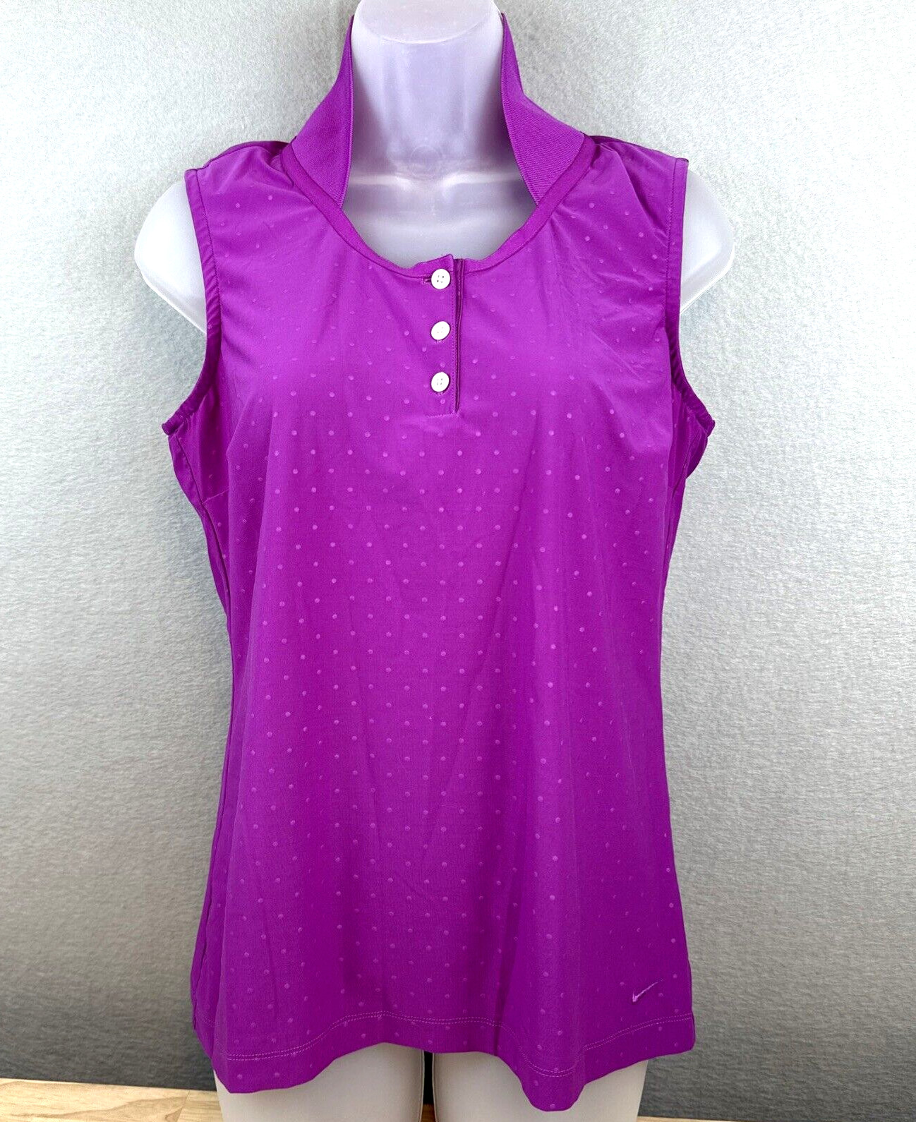 Nike Golf Tour Performance Tank Shirt Dri-Fit Stay Cool Top Womens Medium Purple