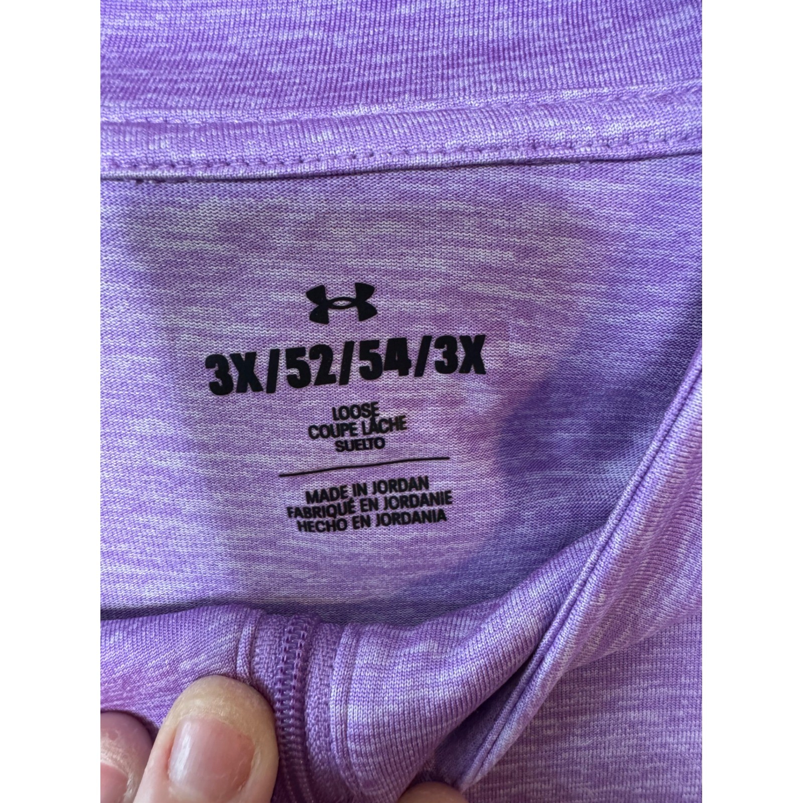 Under Armour Purple Tech Twist Half Zip Pullover Loose Fit