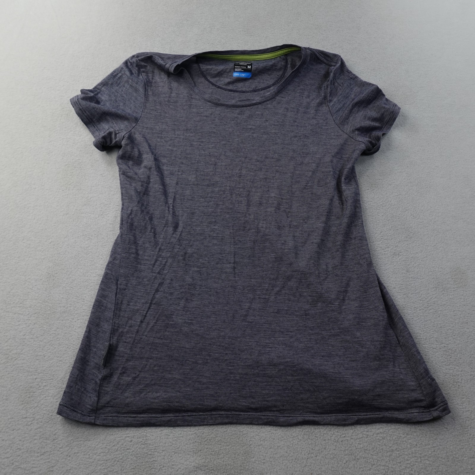 Icebreaker Cool-Lite Merino Wool Shirt Womens Medium Gray Crew Neck Tee