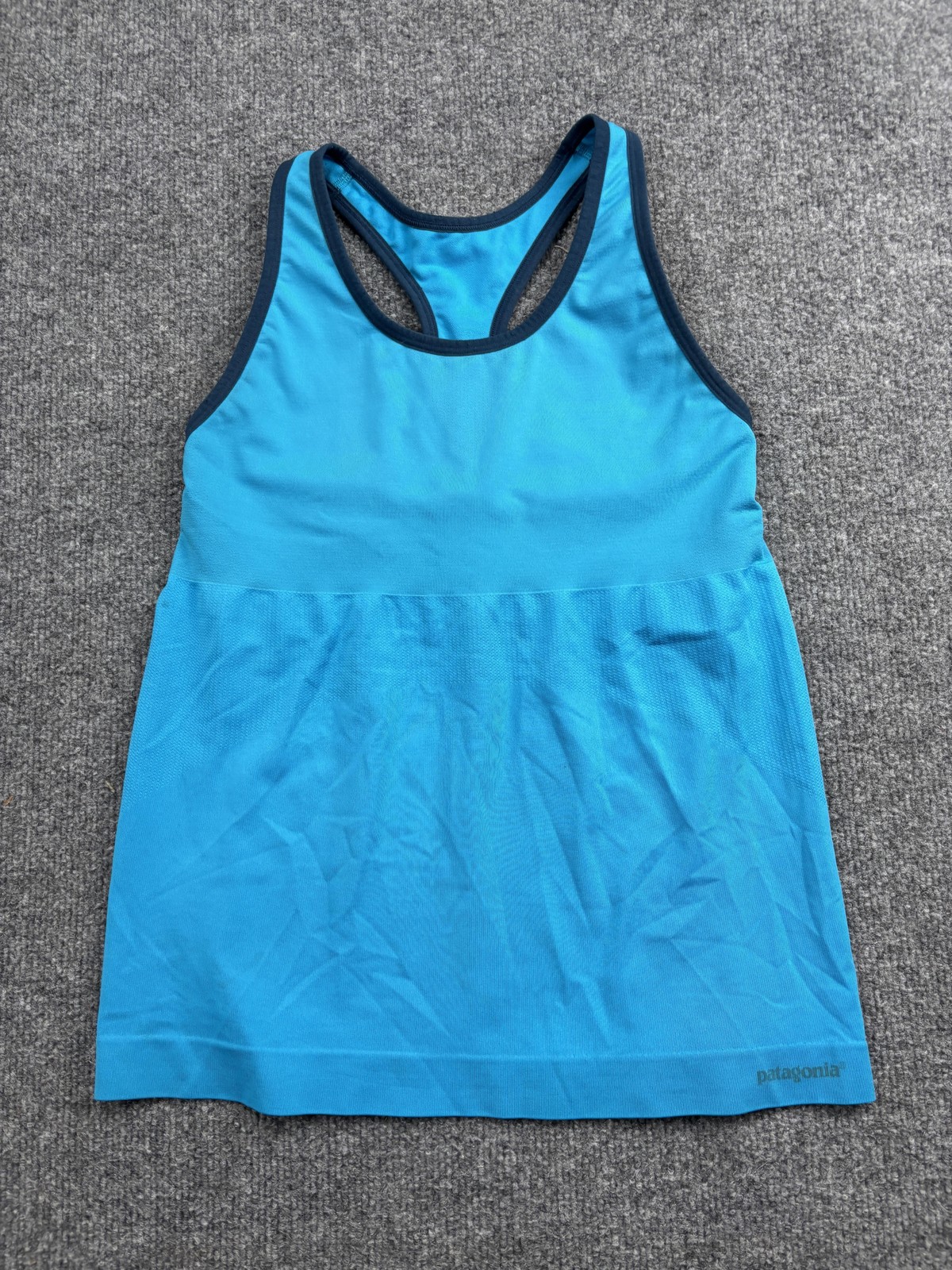 Patagonia Tank Top Womens Small Blue Racerback Athletic Workout Running Gym
