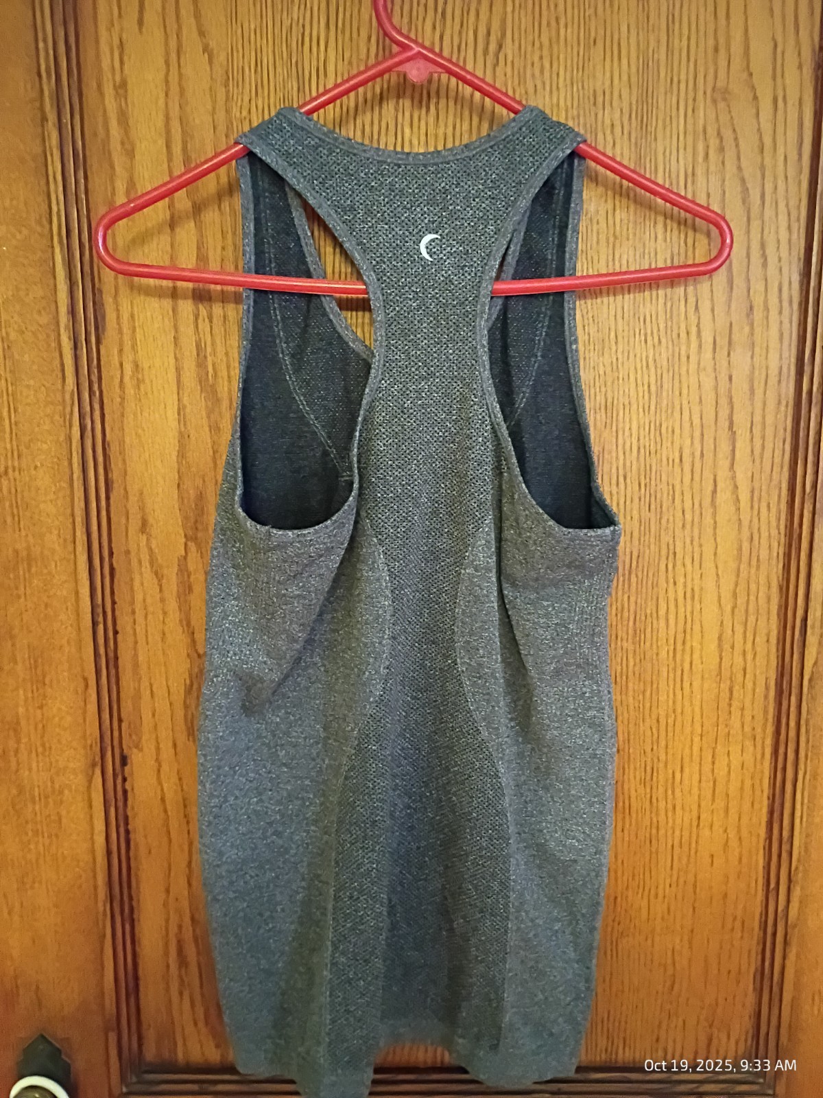 ZYIA Active Heather Grey Copper Charged Tank Racerback Activewear Women’s Large