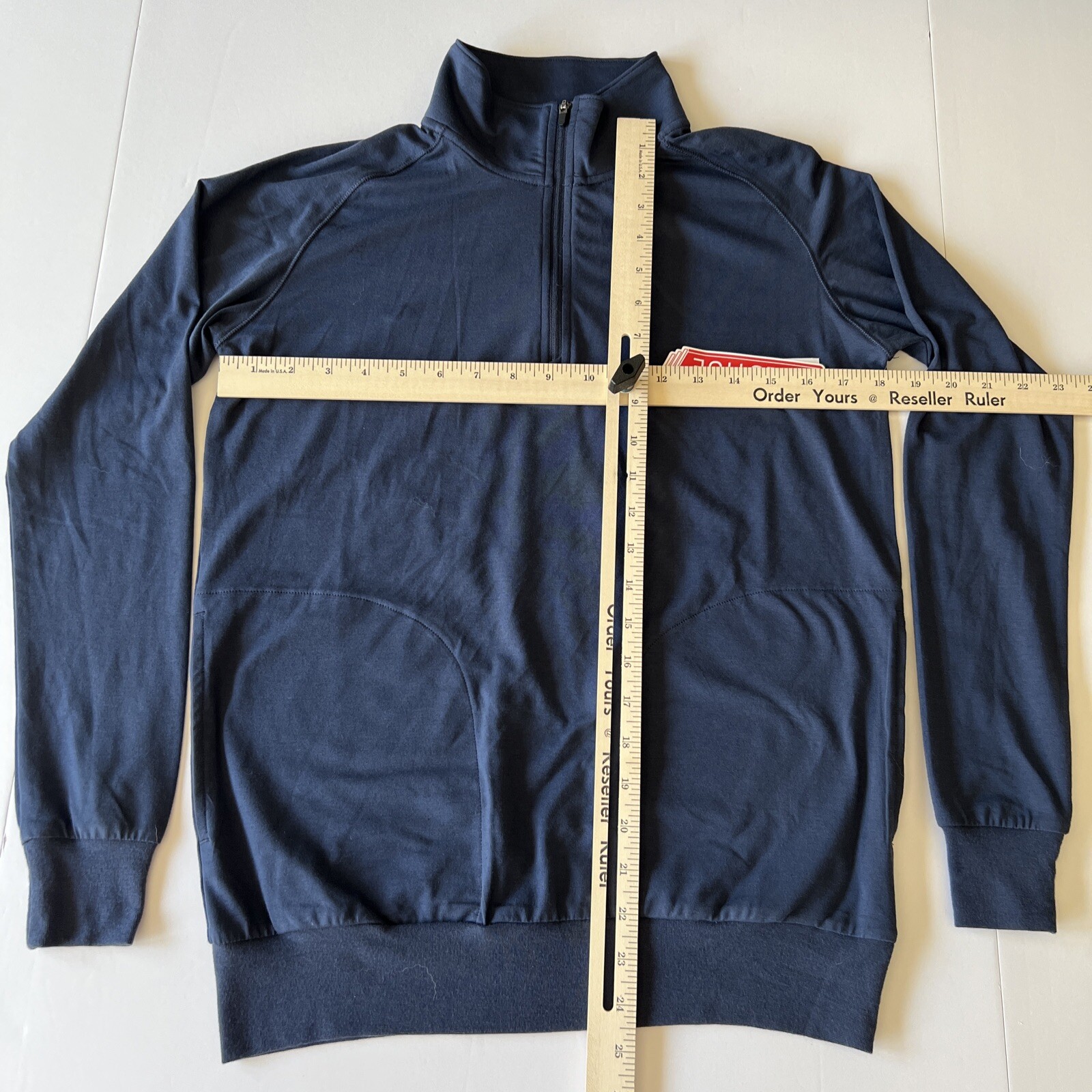 Travis Mathew Yanks 1/4 Zip Pullover Womens XS Navy Blue Performance Stretch NWT
