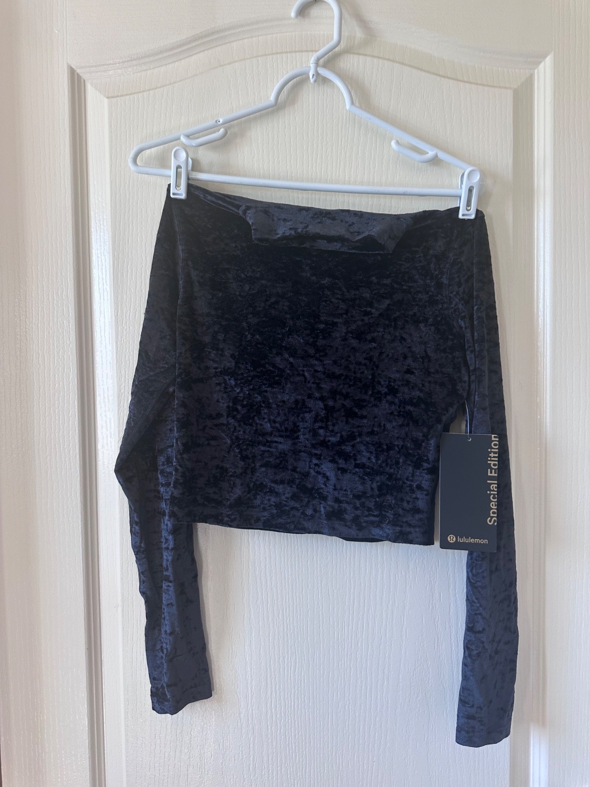 NWT Lululemon All Aligned Mock Neck Long Sleeve Velvet Black Size 6