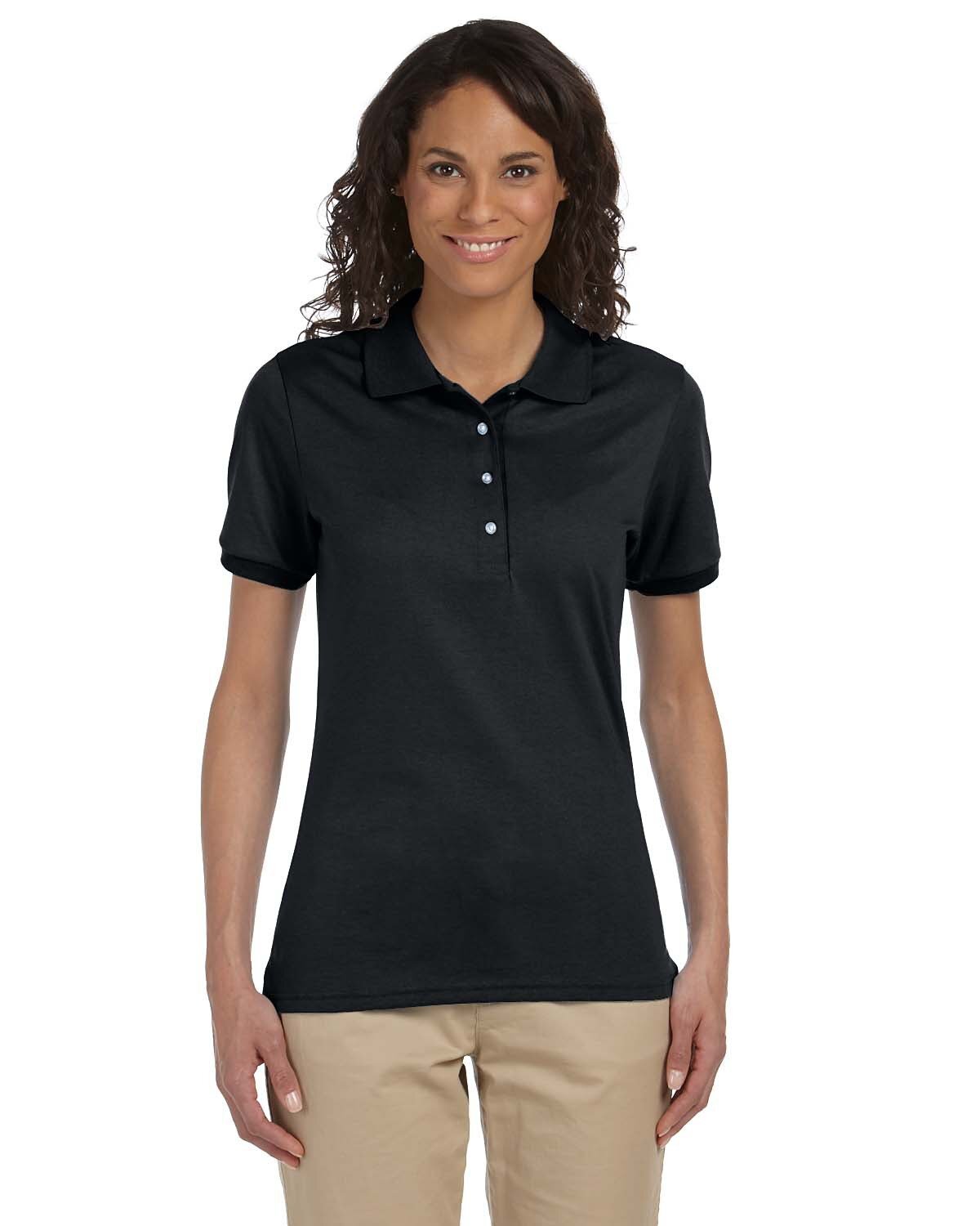2 Pack Of Jerzees 437W Ladies Cotton/Poly Short Sleeve SpotShield Jersey Polo