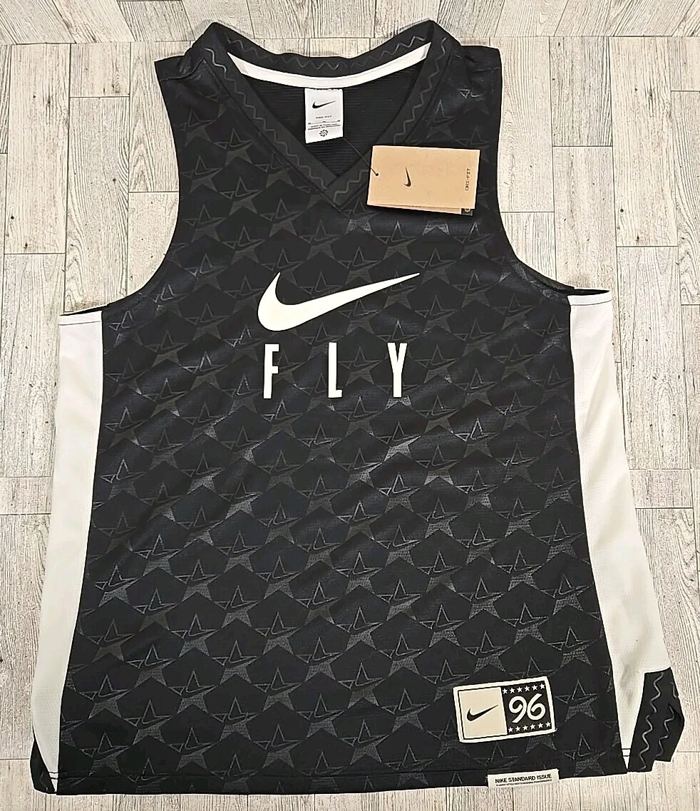 Nike FLY Basketball Jersey Top M L & XL Standard Issue Womens Black DX3952-010