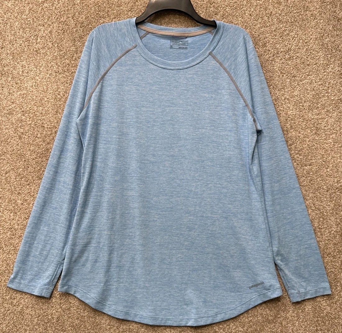 Patagonia Women Size XL Tropic Comfort Crew Neck Long Sleeve Surf T-Shirt 52106