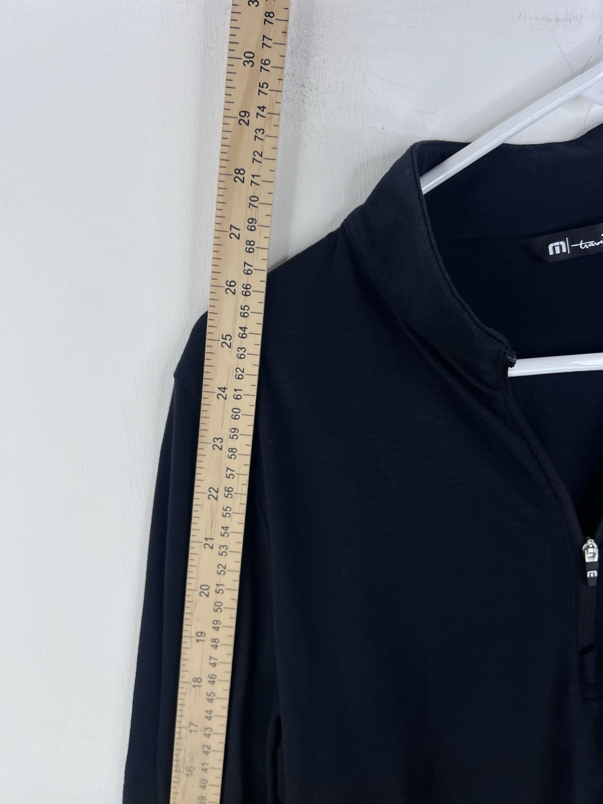 Travis Mathew Crestview 1/4 Zip Pullover Golf Shirt Women’s L Black Lexus Bank