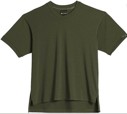 Adidas Unisex IVY PARK PELOTON Olive Green 3-Stripes T-shirt Size small HG7998