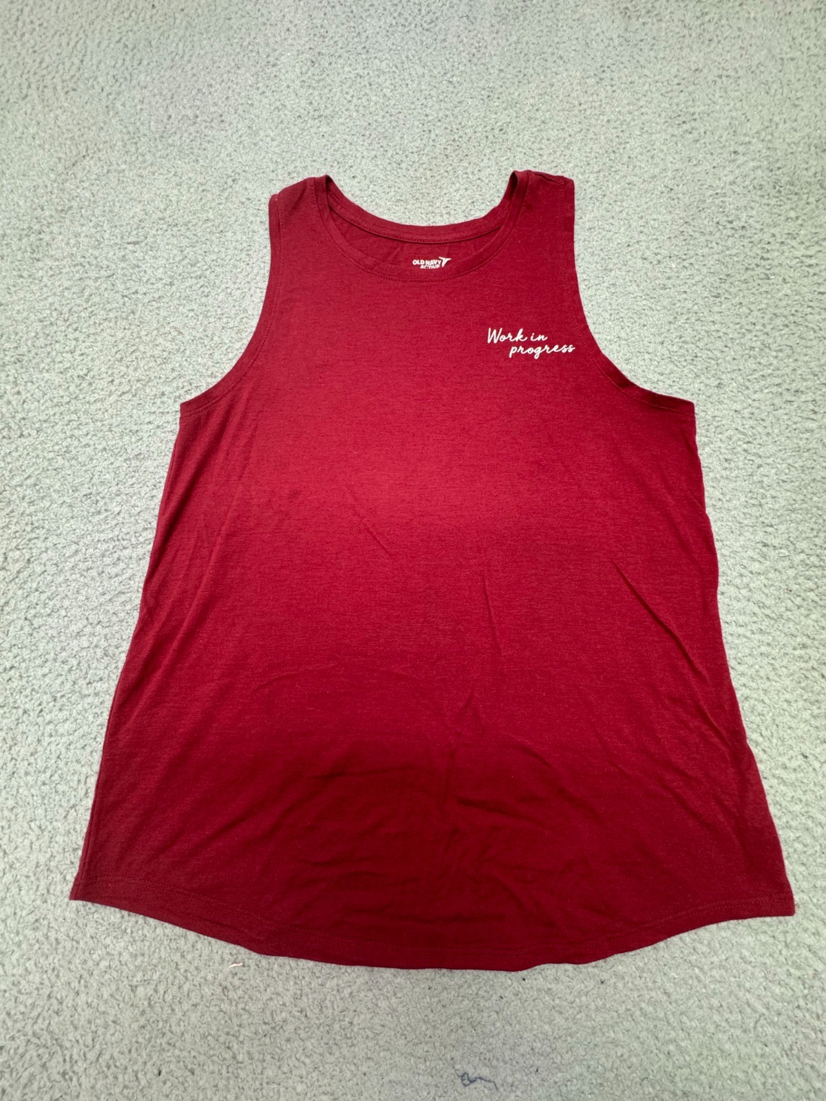 Old Navy Active Go Dry Womens Sleeveless Athletic Tank Top Red Size M