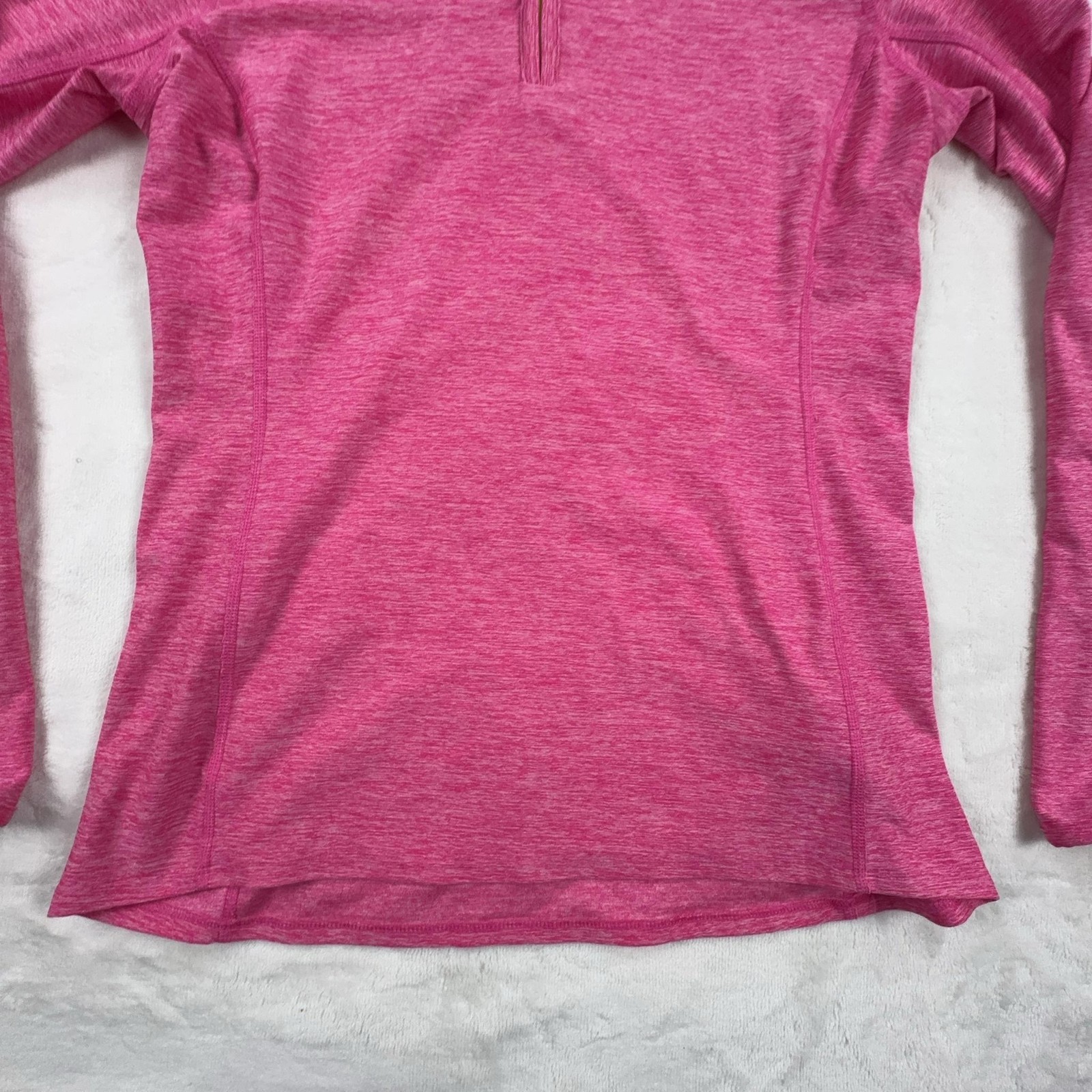 The North Face Pullover Womens Large Pink 1/4 Zip Stretch Long Sleeve Top