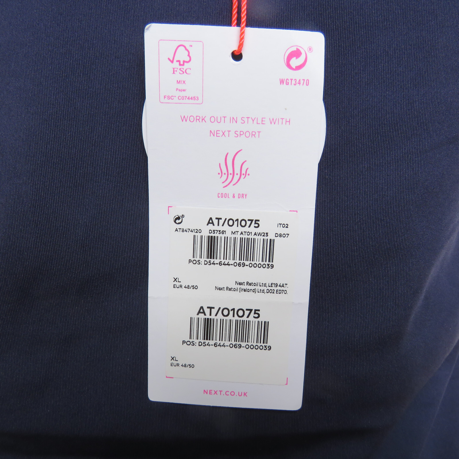 NEXT Active Performance Vest – Navy – Size XL – BNWT