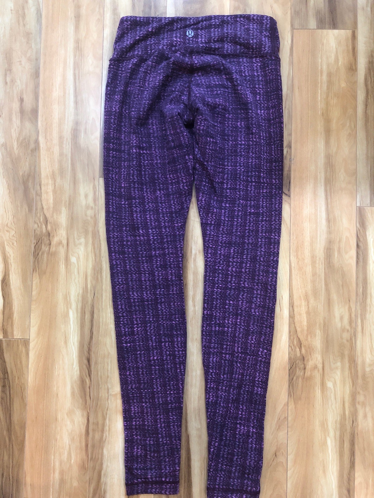 Lululemon Wunder Under Pant Textured Ziggy Wee August Raspberry Glo Light 6