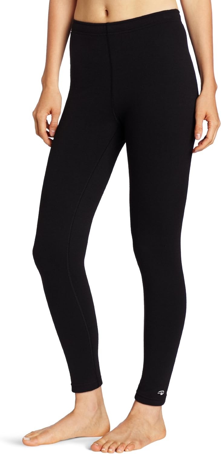 Duofold Women’s Heavy-Weight Double-Layer Thermal Leggings Medium, Black