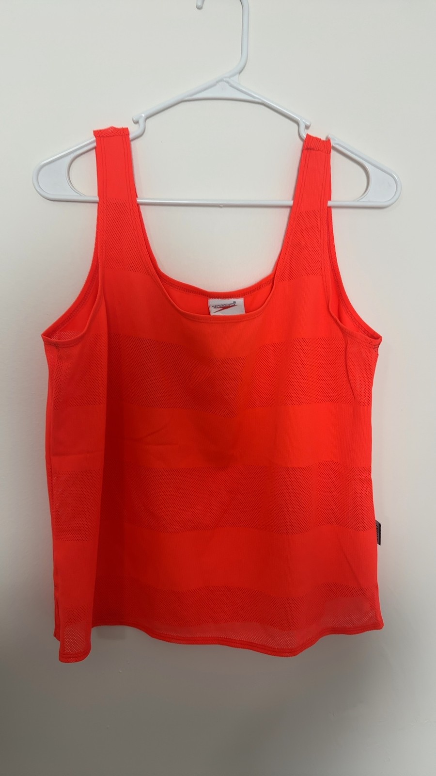 Speedo Orange Swim Training Top USA Made L/G Tank Womens