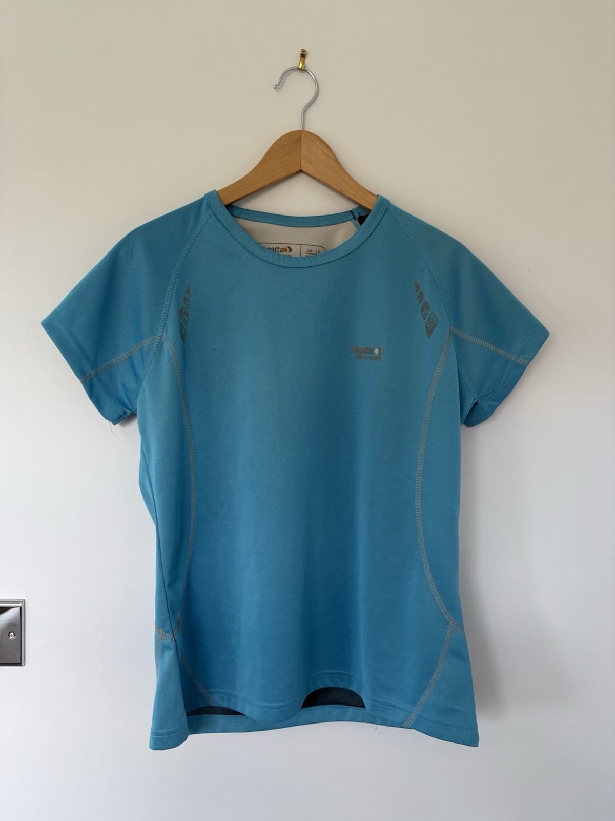 Women’s Regatta Xert Performance Turquoise Blue T-shirt Size 16 Quick Dry