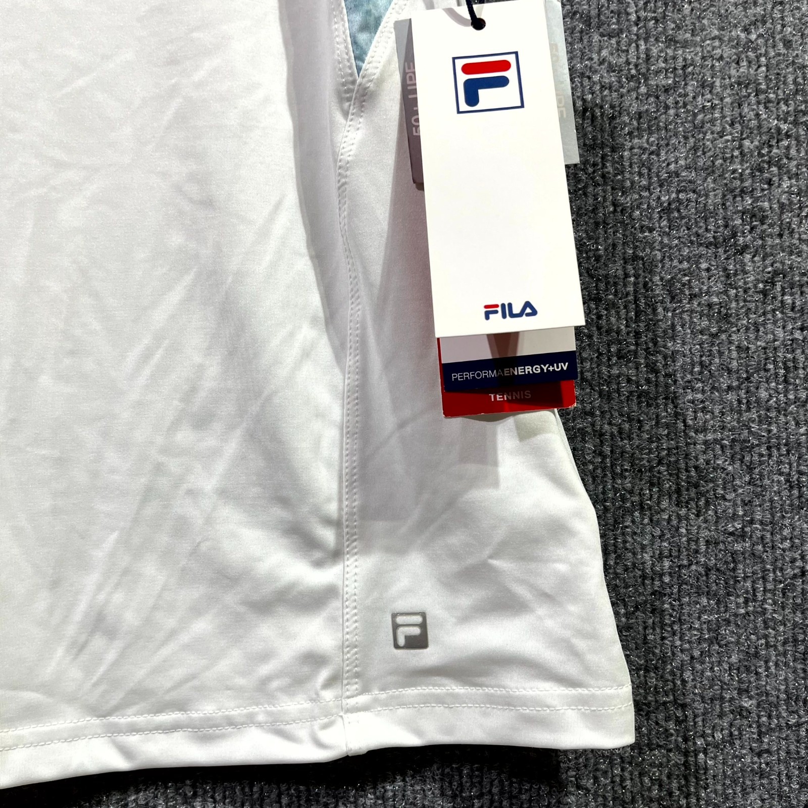 Fila Essentials Full Coverage Tank Top Women Small White Moisture Wicking Tennis