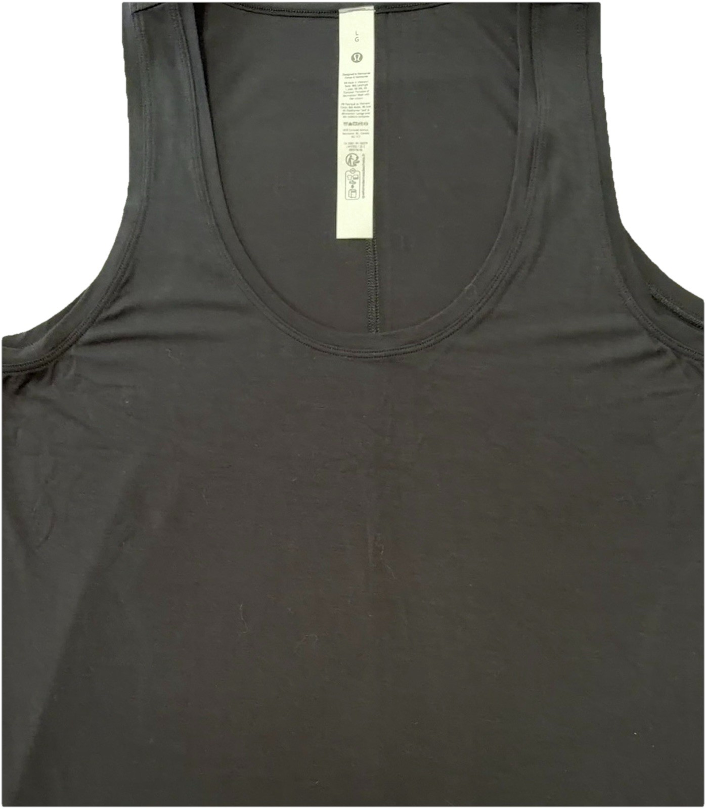 NWT⚡️LULULEMON⚡️LARGE⚡️ MODAL SILK SIDE SPLIT TANK⚡️4-WAY STRETCH⚡️BLACK⚡️$58