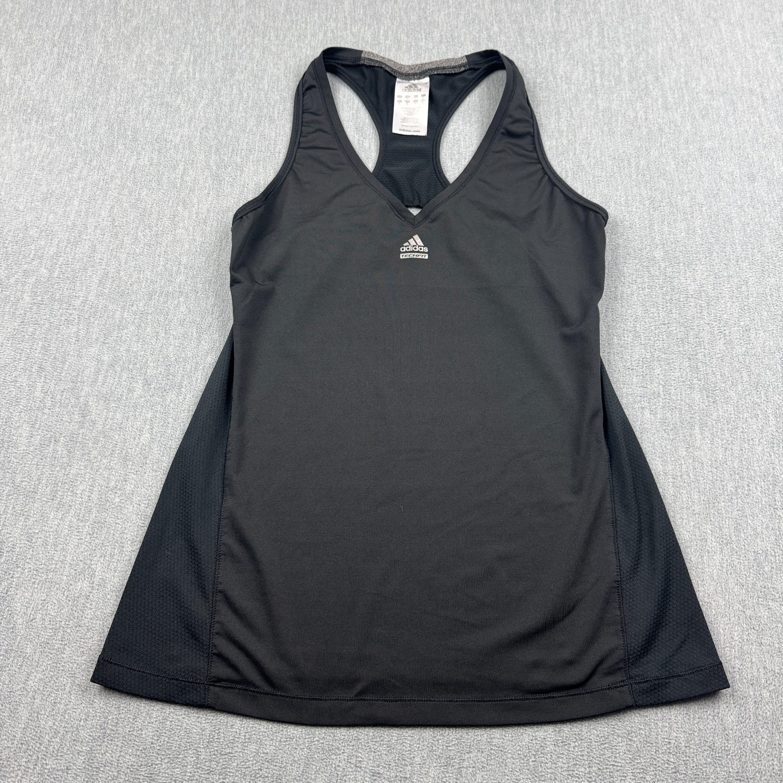 Adidas Tank Top Womens Medium Black Techfit Train Essentials Racerback Active