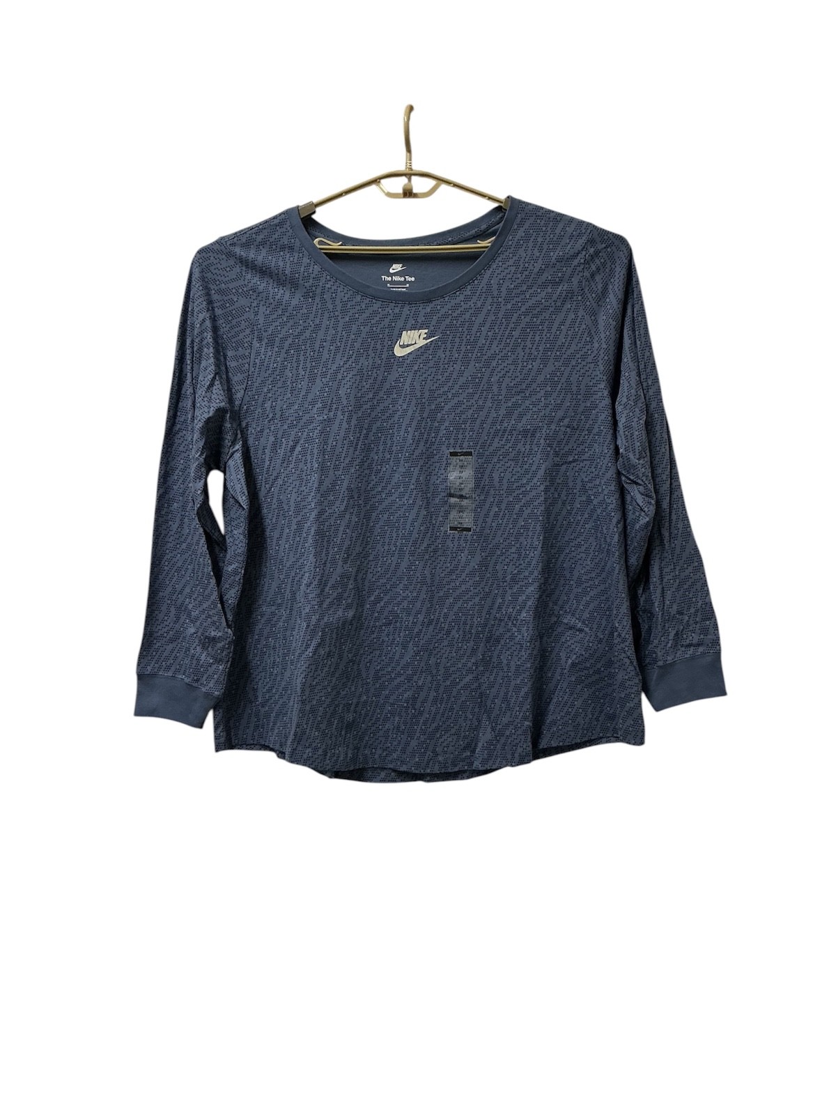 Nike Plus Size Sportswear Essentials Long-Sleeve Top Diffused Blue 3X NEW!!