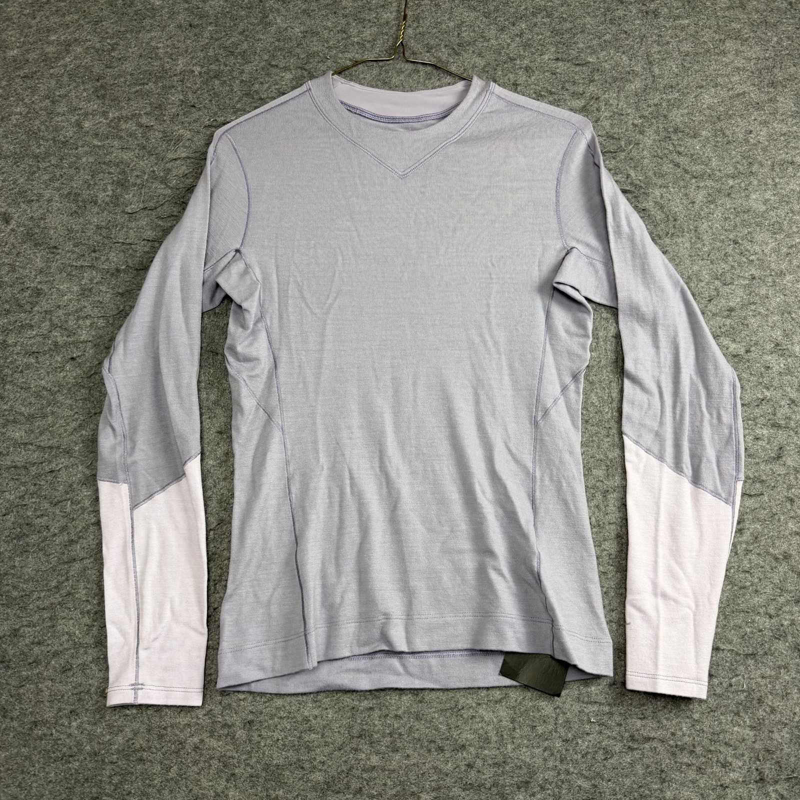 Arc’teryx Rho Merino Wool Long Sleeve Crew, Velocity/Light Velocity, Size XS