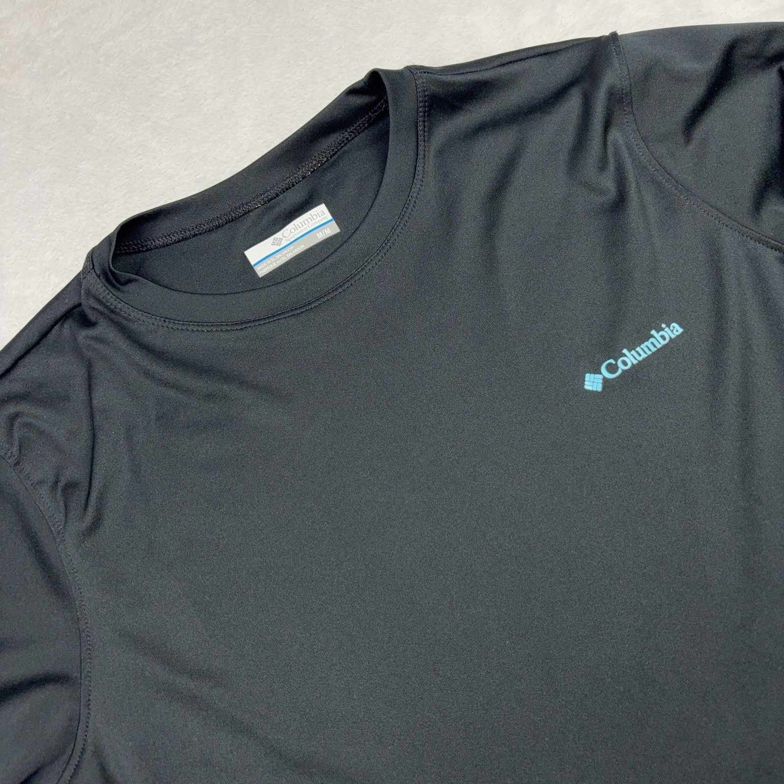 Columbia T-Shirt Unisex M Black Bonehead Long Sleeve Omni-Shade Activewear