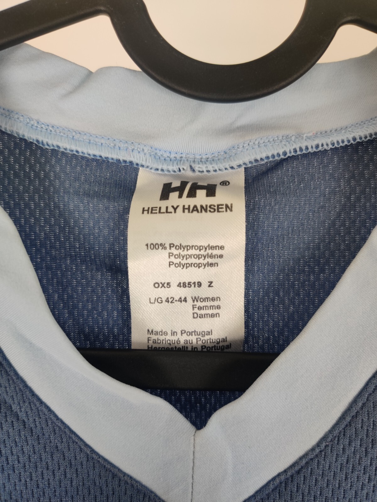 Helly Hansen Women Base Layer Training Snow Long Sleeve Sport Portugal Made Sz L