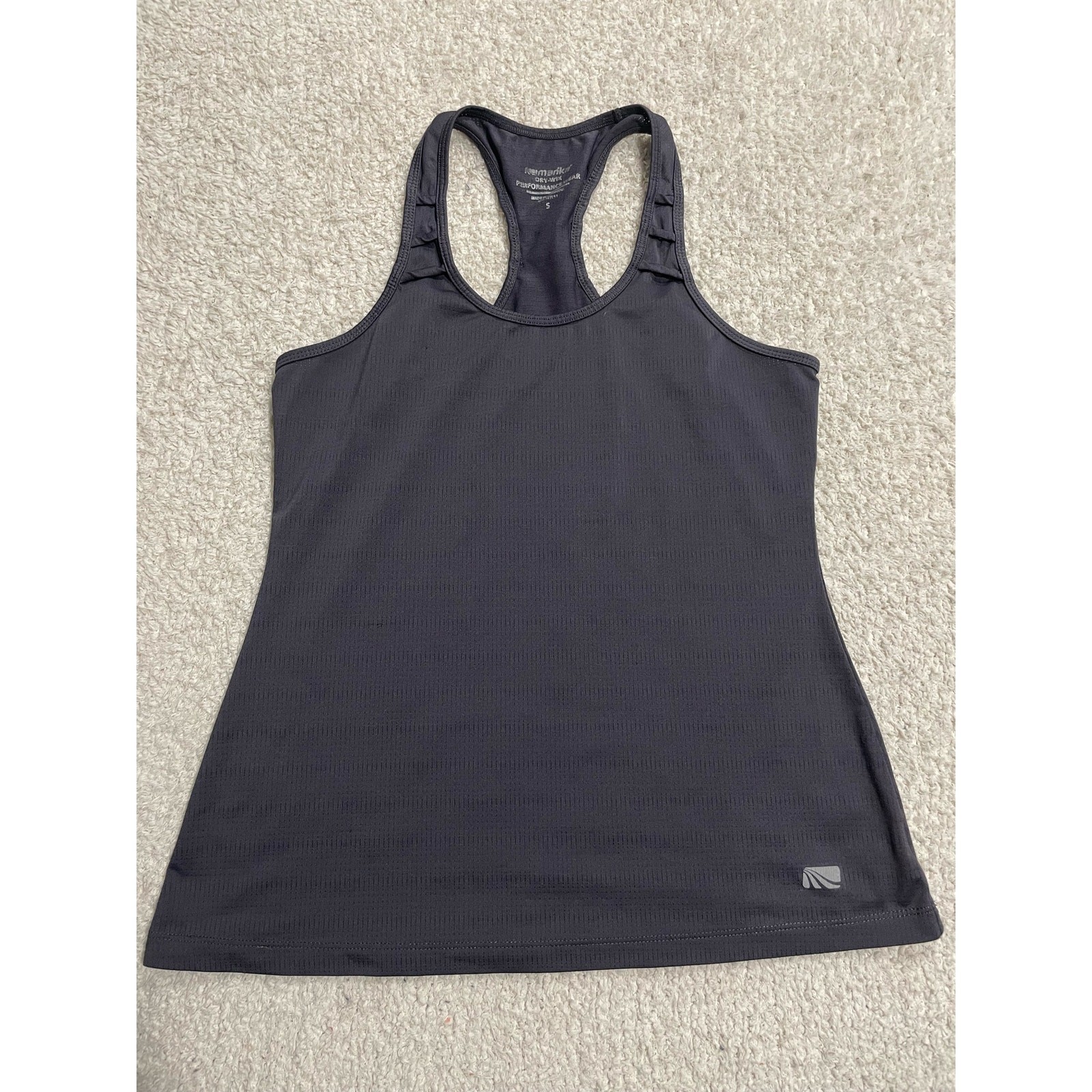 Marika Tek Women’s Size Small Dry Wik Activewear Racerback Tank Top Black