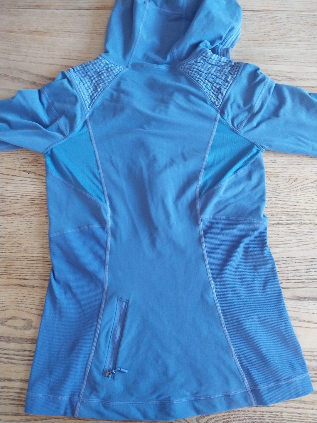 Lululemon Run: For It Pullover Purple half zip up Womens Sz 8 Hooded Warm Hands